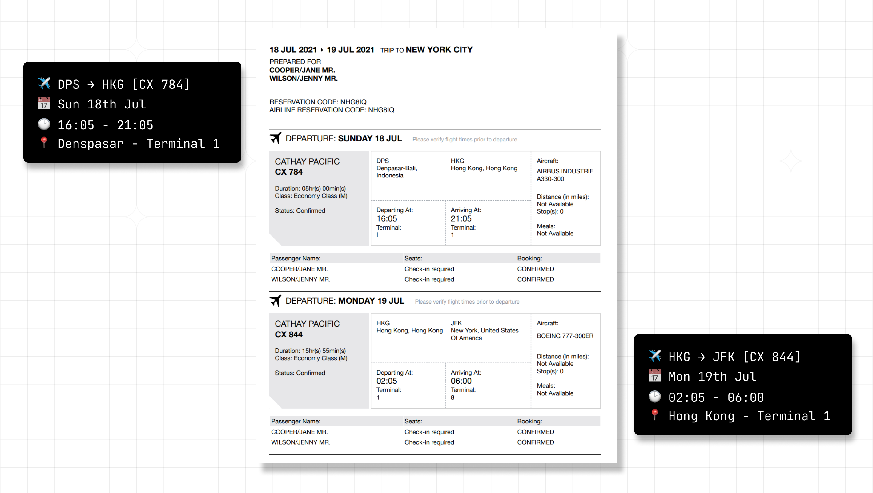 PDF to calendar conversion example